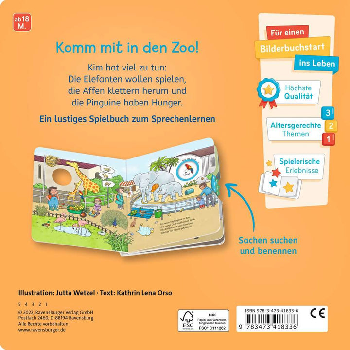 Wo ist bloß...? Mein Zoo-Buch zum Sachen suchen
