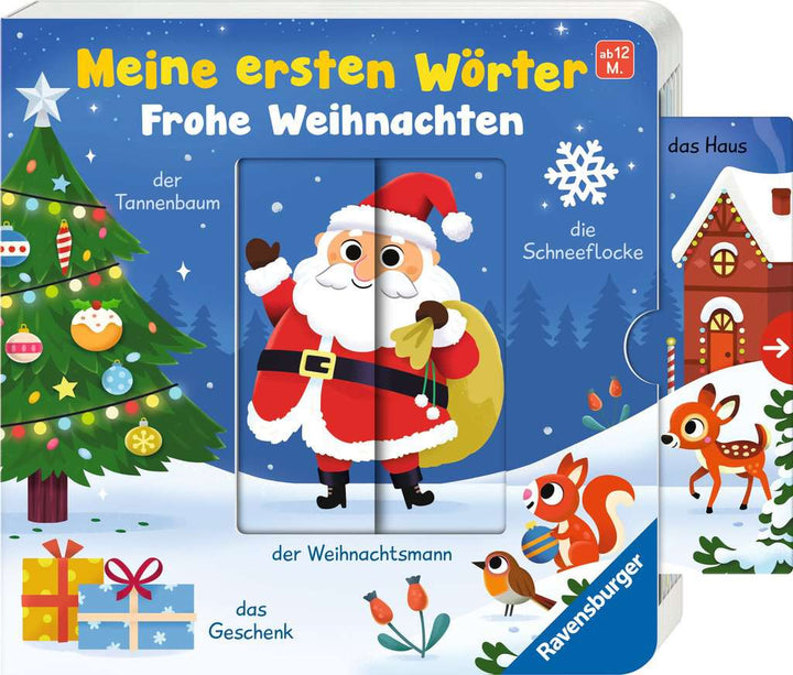 Meine ersten Wörter: Frohe Weihnachten – Sprechen lernen mit großen Schiebern für Kinder ab 12 Monaten