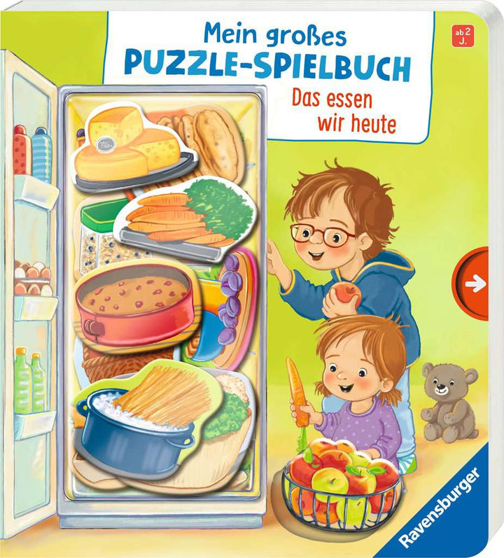 Mein großes Puzzle-Spielbuch: Das essen wir heute