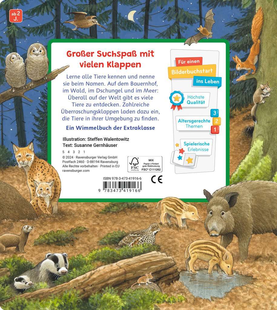 Mein Sachen suchen Wimmelbuch: Tiere und ihre Kinder