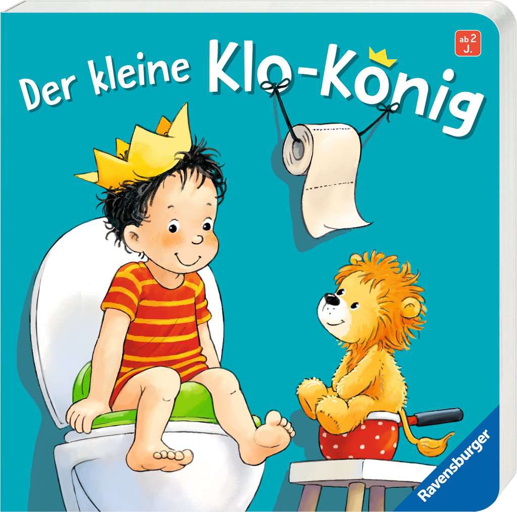 Der kleine Klo-König, Pappbilderbuch zum Windelabschied ab 2 Jahren, Bilderbuch