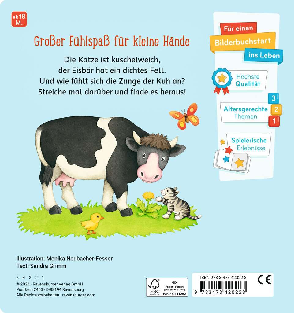 Mein großes Fühlbuch - Spielbuch ab 18 Monaten, Bilderbuch, Entdeckerbuch