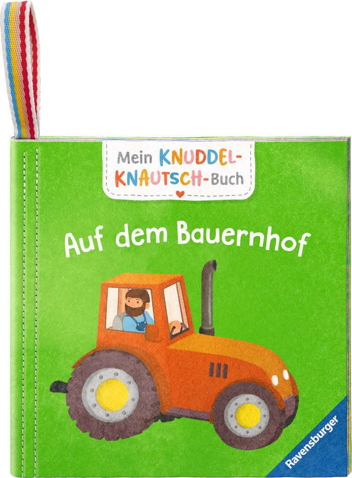 Mein Knuddel-Knautsch-Buch: Auf dem Bauernhof; weiches Stoffbuch, waschbares Badebuch, Babyspielzeug ab 6 Monate