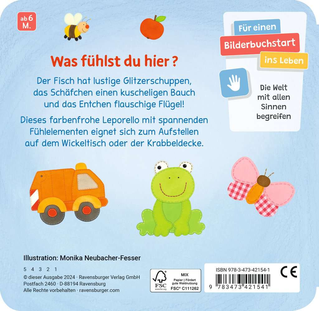 Guck mal, fühl mal!: Babybuch ab 6 Monaten