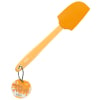 Colour Kitchen, Teigschaber, 29 cm, Breite 6 cm, orange, BPA frei, Flexibler Kopf aus lebensmittelechtem Silikon, hitzebeständig bis 230 °C, mit Hangtag