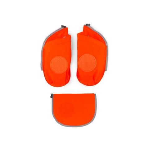 ergobag cubo Seitentaschen Zip-Set (3-tlg.) - Orange