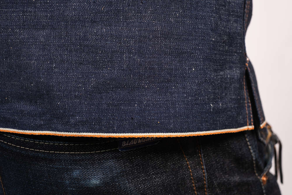 Schmales Hemd - Saum selvedge