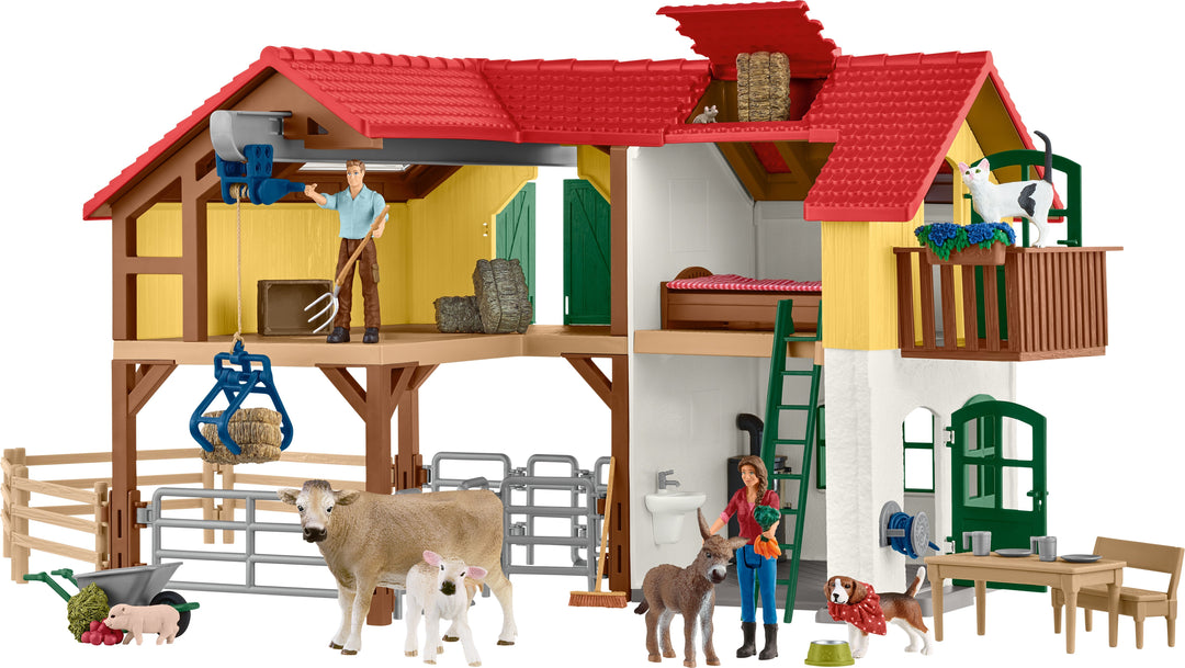 SCHLEICH FARM WORLD BAUERNHAUS MIT -  -