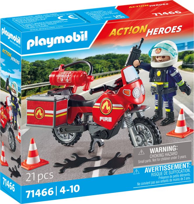 Feuerwehrmotorrad am Unfallor