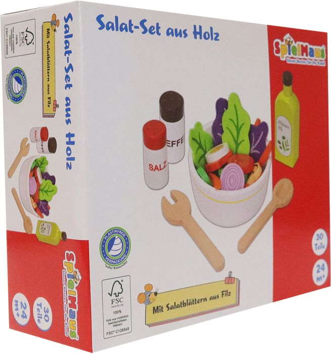 SMK Salat-Set aus Holz, 30 Teile