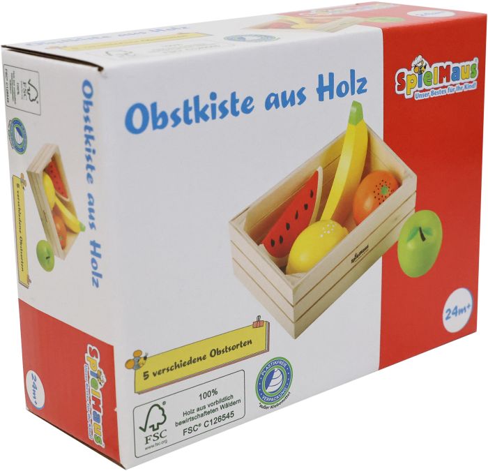 BEK Obst in Holzkiste, 6 Teile