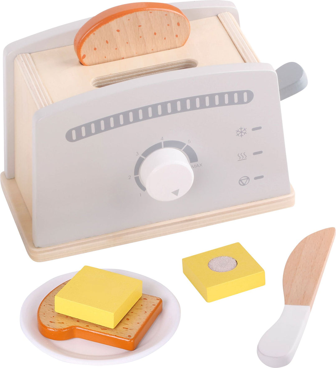 BEK Holz Toaster mit Zubehör, 7tlg.