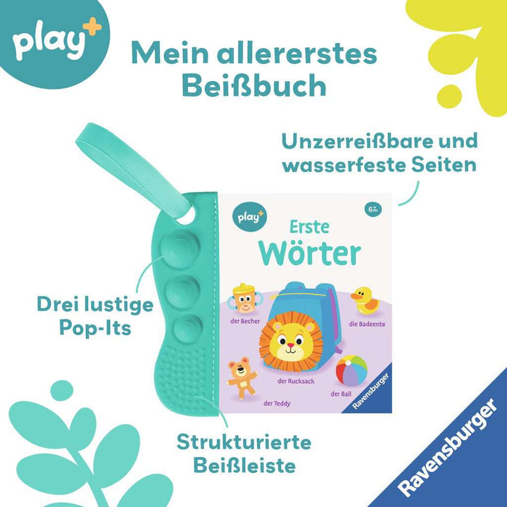 Ravensburger Play+ flip&pop: Erste Wörter (Mein allererstes Beißbuch)