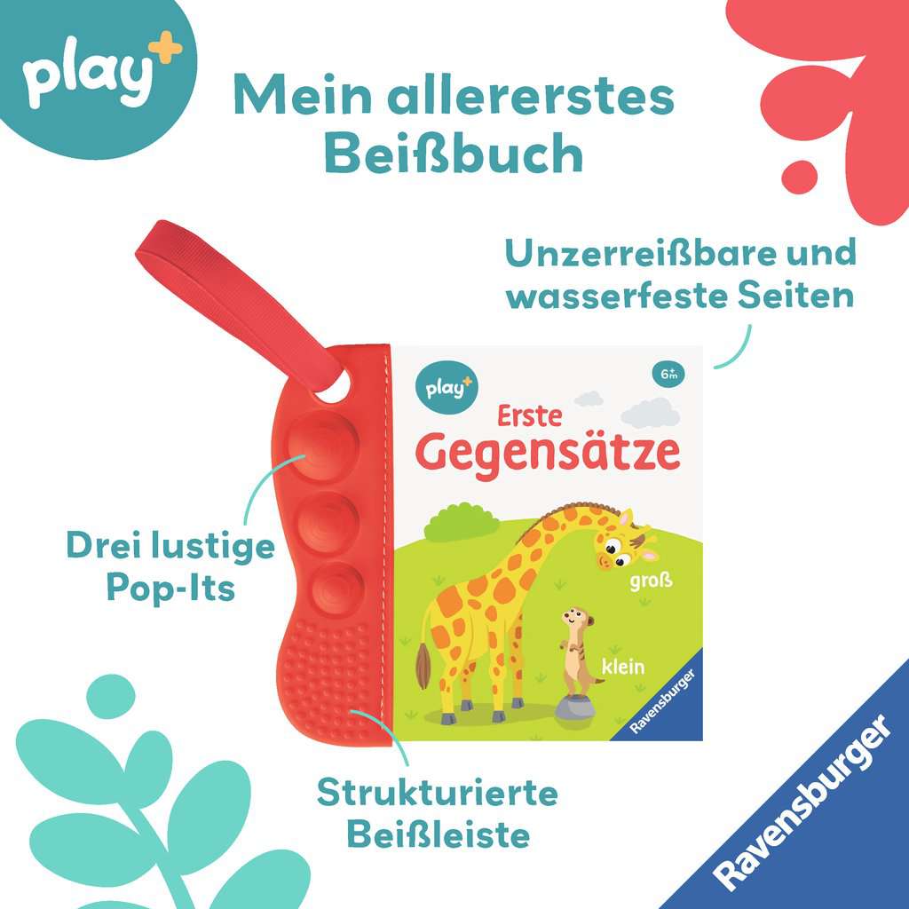 Ravensburger Play+ flip&pop: Erste Gegensätze (Mein allererstes Beißbuch)