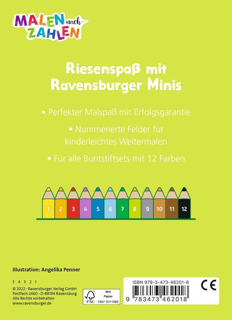 Ravensburger Minis: Malen nach Zahlen - Ostern