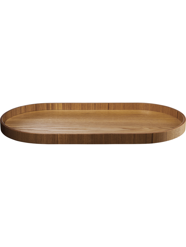 Holztablett, oval