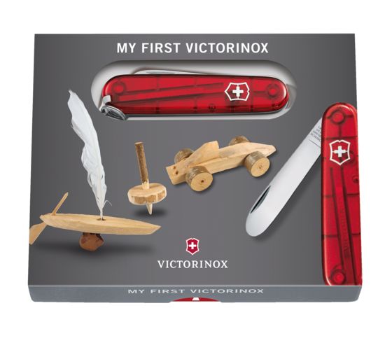 My First Victorinox, 84 mm, rot transparent