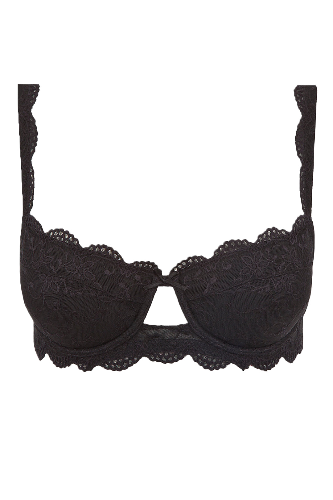 Dirndl-BH Dekolleté Spitze SILVER EDITION in schwarz