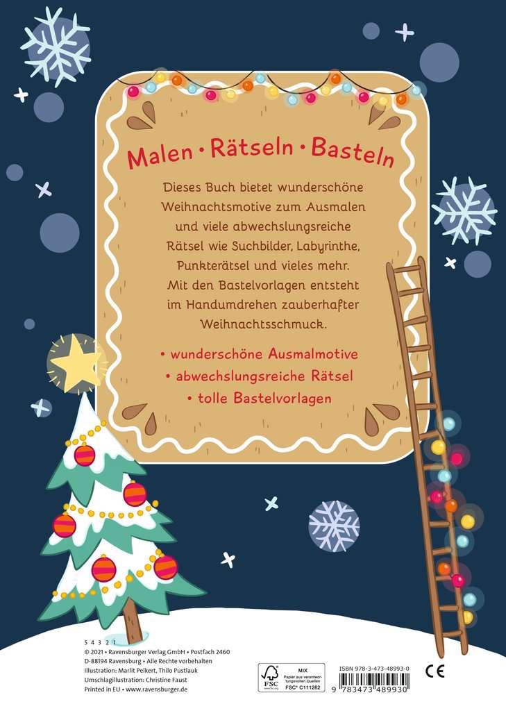 Malen - Rätseln - Basteln: Weihnachten