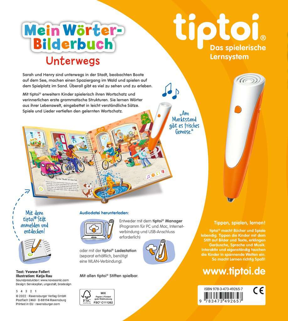 tiptoi® Mein Wörter-Bilderbuch Unterwegs