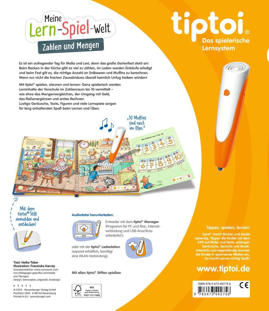 tiptoi® Meine Lern-Spiel-Welt: Zahlen und Mengen