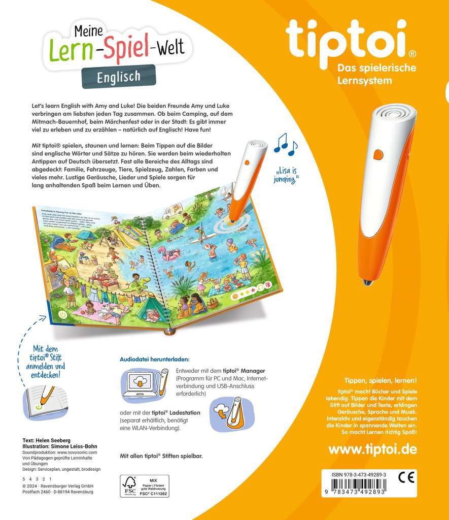 tiptoi® Meine Lern-Spiel-Welt: Englisch