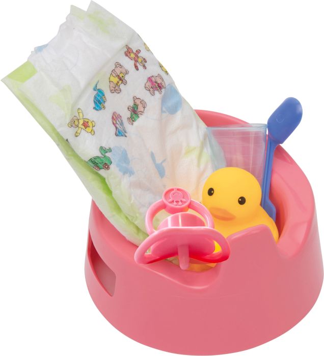 Puppen-Töpfchenset mit Zubehör, Ø 15 cm