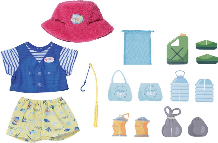 BABY born Teddy Angler-Outfit
