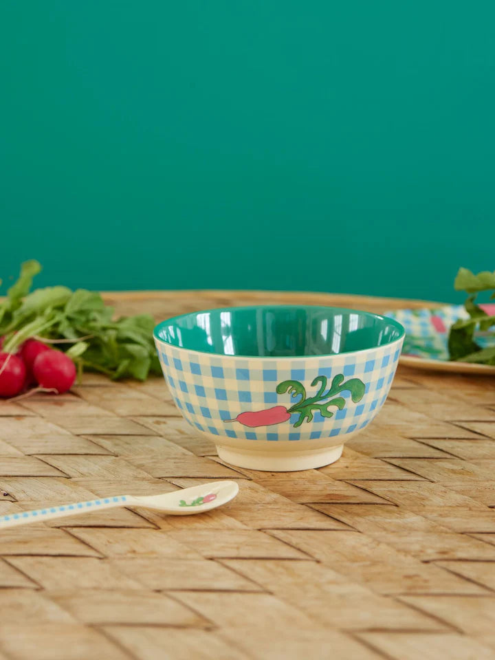 Melamine Bowl with Ravishing Radish Print - Medium - 700 ml