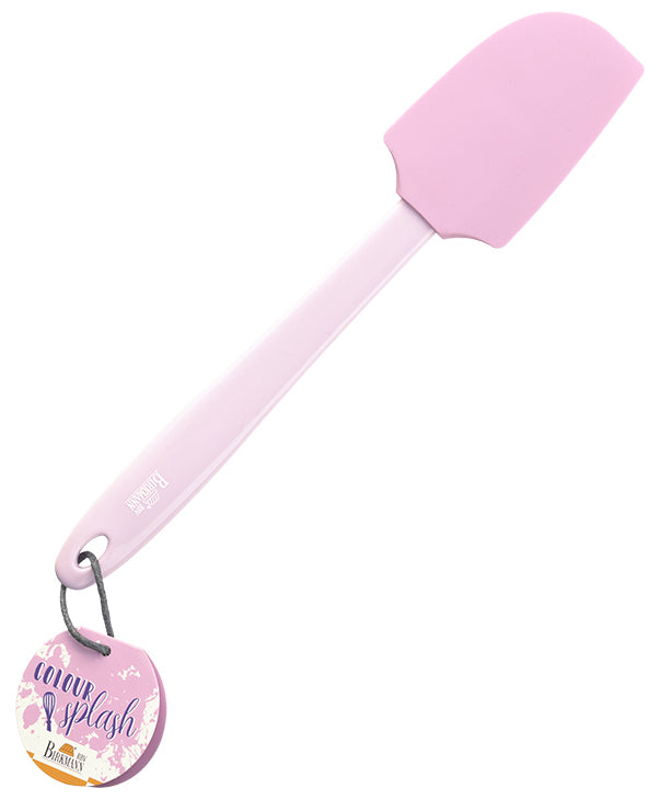 Colour Kitchen, Teigschaber, 29 cm, Breite 6 cm, rosa, BPA frei, Flexibler Kopf aus lebensmittelechtem Silikon, hitzebeständig bis 230 °C, mit Hangtag