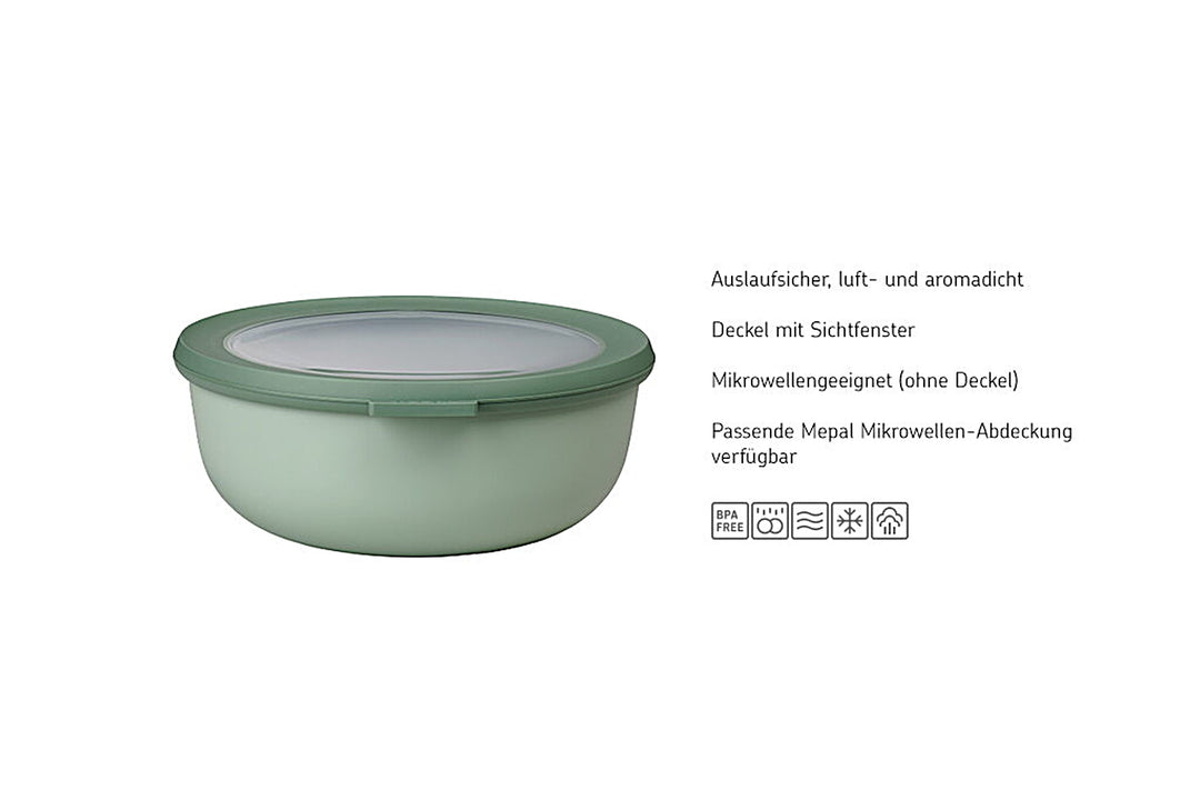 multischüssel cirqula rechteckig 2000 ml - nordic black