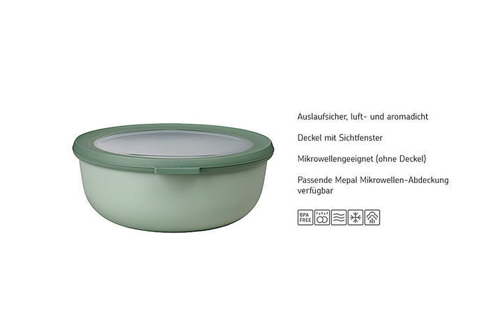 multischüssel cirqula rechteckig 2000 ml - nordic black