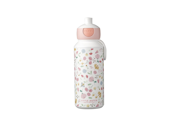 trinkflasche pop-up campus 400 ml - flowers & butterflies