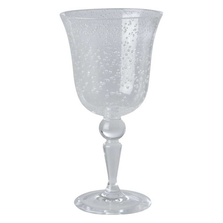 Acrylic Wine Glass in Bubble Design - Clear - 360 ml