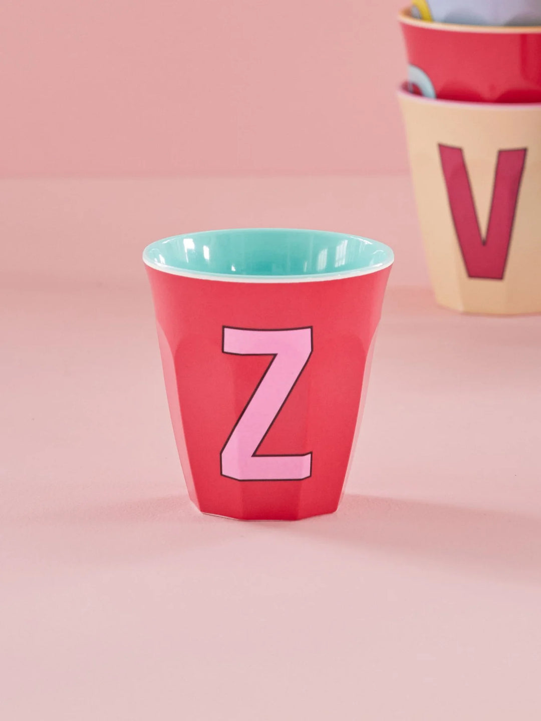 Melamine Cup with the Letter Z - Red Kiss - Medium - 250 ml