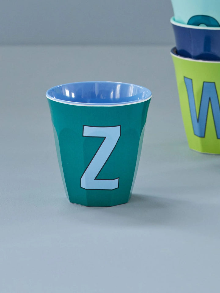 Melamine Cup with the Letter Z - Green - Medium - 250 ml