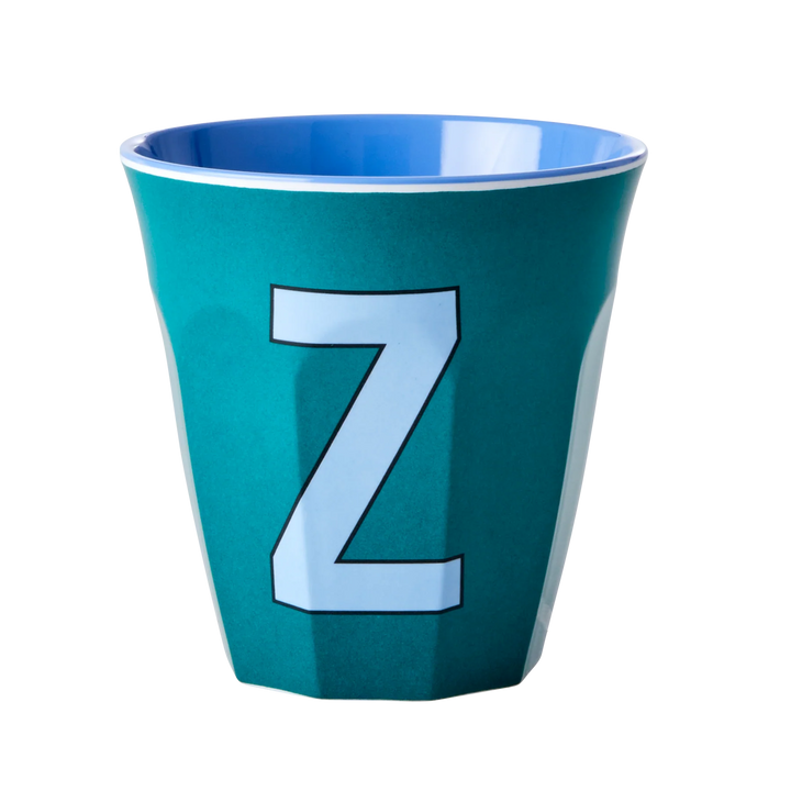 Melamine Cup with the Letter Z - Green - Medium - 250 ml