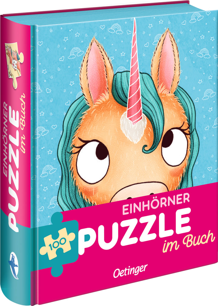 Einhörner 100 Puzzleteile im Buch