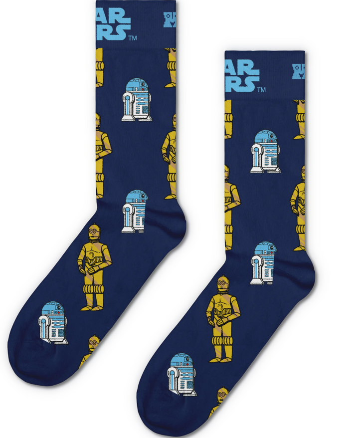 Star Wars R2D2 & C3PO Sock - Navy - 6500 - 41-46