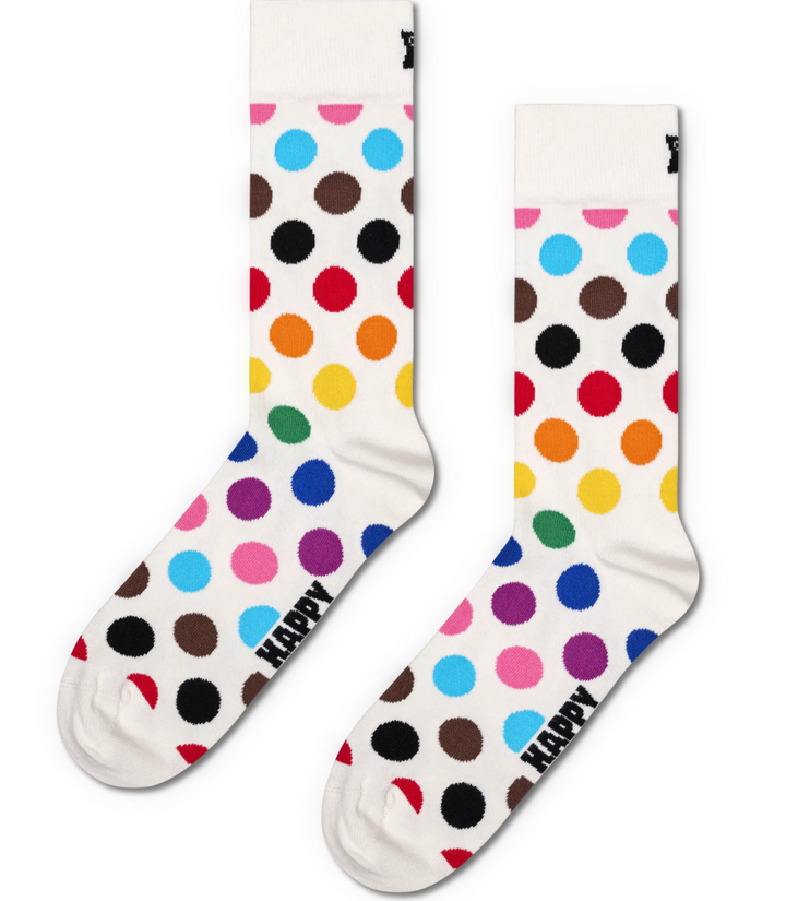 Pride Dot Sock - White - 1000 - 36-40