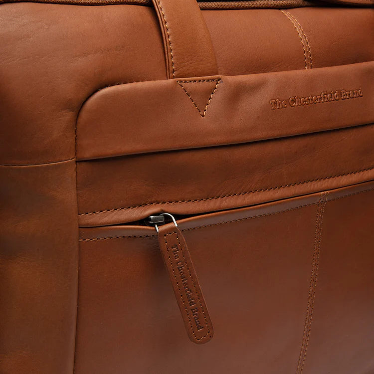 Laptopbag large 17"  Cognac