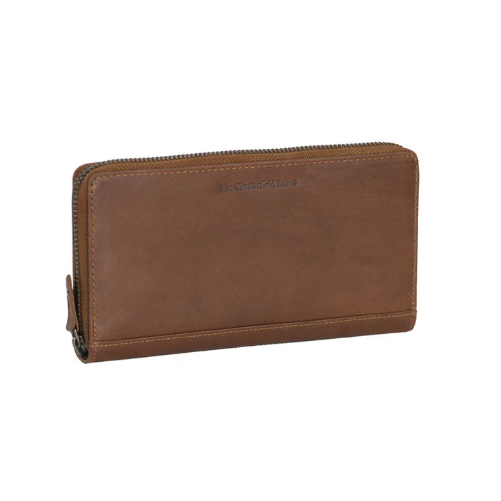 Wallet zipper  Cognac