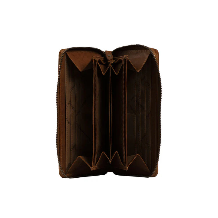 Wallet zipper  Cognac