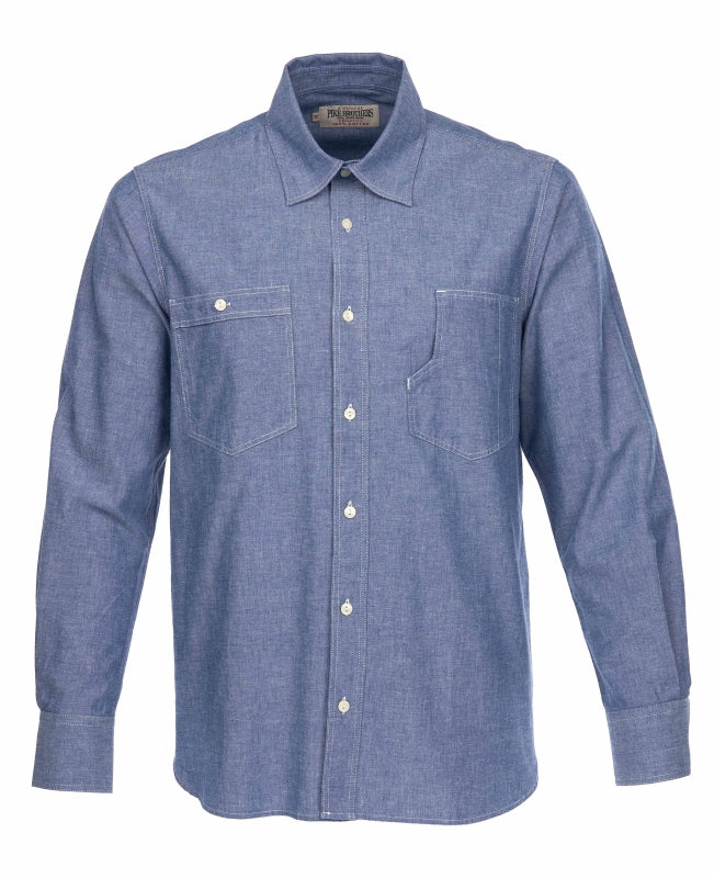 1937 Roamer Shirt blue chambrey