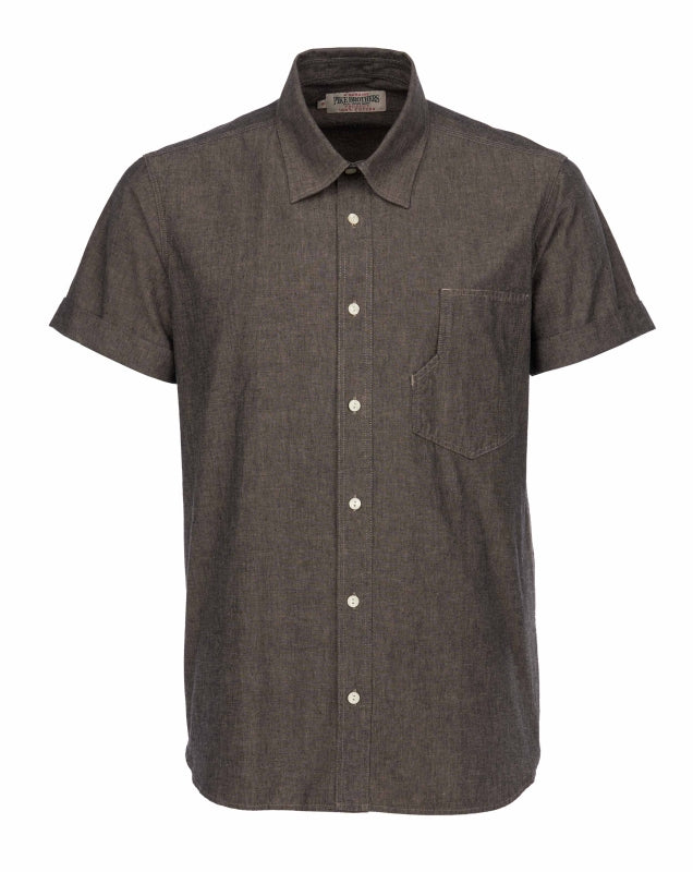 1937 Roamer Shirt Short sleeve charcoal grey