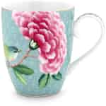 Mug Large Blushing Birds Blue 350ml