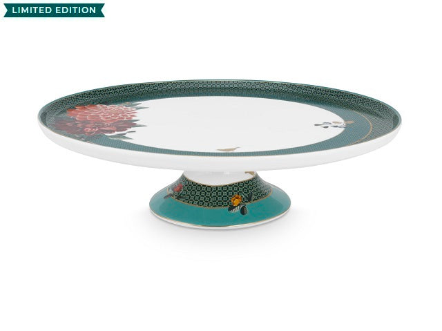 Cake Tray Winter Wonderland Big Flower Green 30.5cm