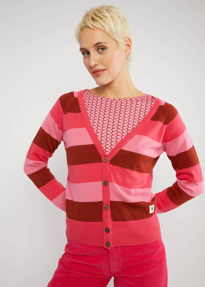 Bright Side of Life red flirty stripes