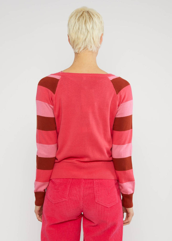 Bright Side of Life red flirty stripes