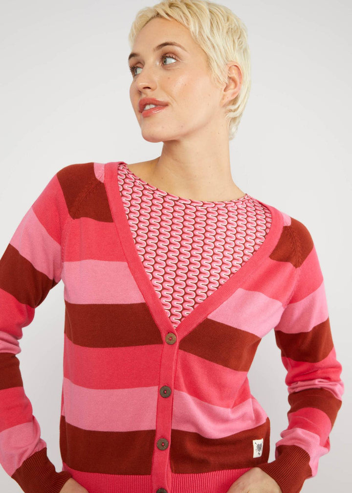 Bright Side of Life red flirty stripes